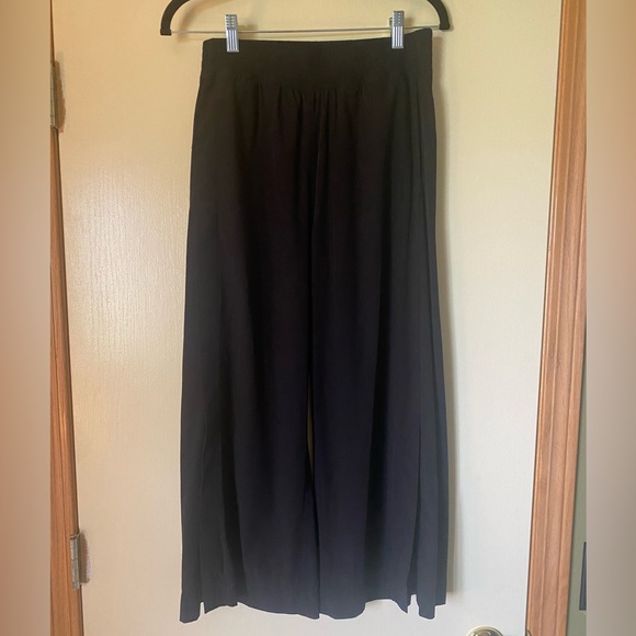 Zyia Large Black Work Flow Pants Wide Leg Gaucho 🖤 - Picture 8 of 12